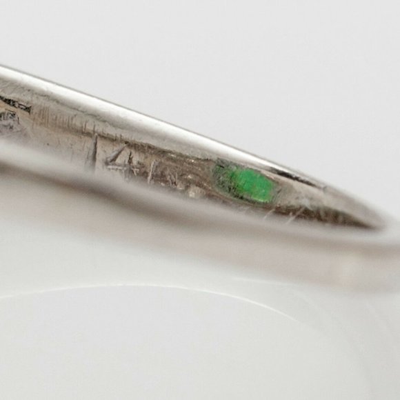 Vintage 1940s RETRO $5000 3ct Emerald Ring - Picture 4 of 4